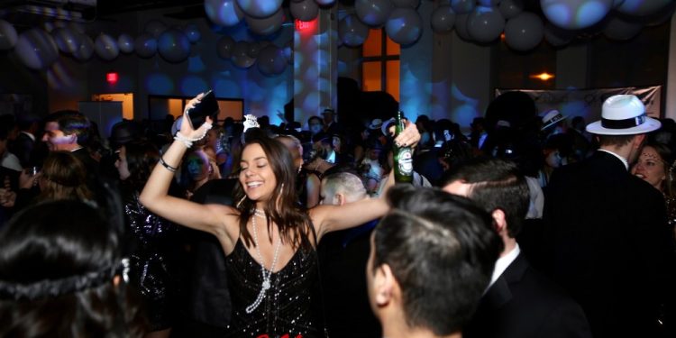 Woman Dancing at Capital Gatsby Gala New Year's Eve DC Celebration, NYE DC